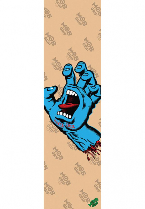 MOB 9" x 33" Santa Cruz Screaming Hand Clear Griptape Single Sheet